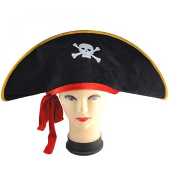 欢乐派对万圣节海盗装扮海盗刀钩枪海盗眼罩帽子海盗装扮配件气势装备道具cosplay表演演出装扮 海盗船长帽