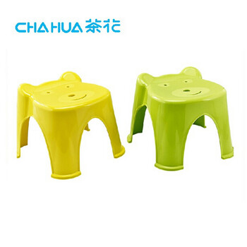 
                                                            茶花小凳子塑料儿童凳可爱卡通凳子浴室加厚家用创意矮凳子小板凳 卡通凳【黄色】                