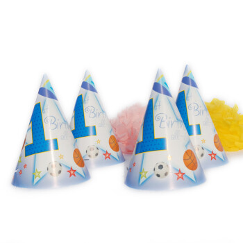 孩派HighParty 儿童生日用品//聚会用品/儿童生日派对用品/一岁全明星帽子/1个