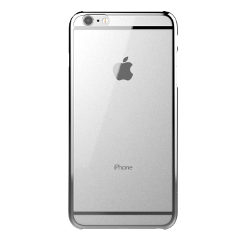 GOSH 透明手机壳保护套适用于iPhone 6 plus 5.5/4.7 英寸 6Plus/6S Plus 5.5 银边透明 现货
