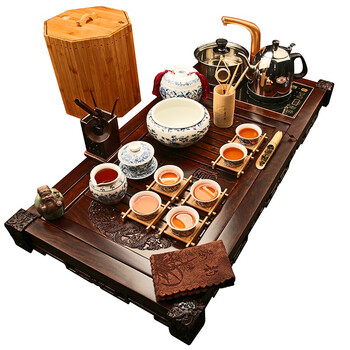 
                                        束氏 龙凤呈祥富贵牡丹茶具套装整套茶具 002165                