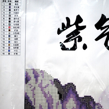
                                        鸿胤蒙娜丽莎粘钻十字绣钻石秀满钻新款钻石画紫气东来5D钻石绣贴钻画客厅风景画系列砖石画点钻 Z327(MK1235) 长1.86米*宽0.69米                