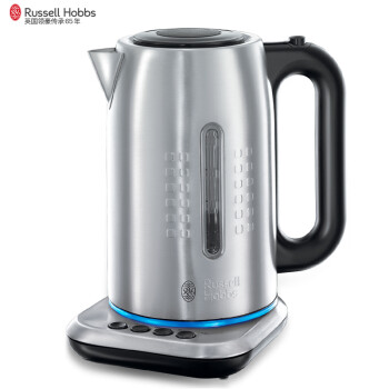 领豪（Russell Hobbs）电水壶 家用电热水壶304不锈钢 四档控温烧水壶 1.7L容量 20160-56C