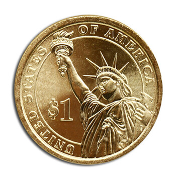 【捌零零壹】美国1美元硬币 自由女神钱币 女神头像一美金外国纪念币