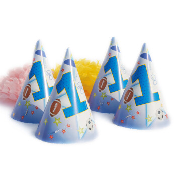 孩派HighParty 儿童生日用品//聚会用品/儿童生日派对用品/一岁全明星帽子/1个
