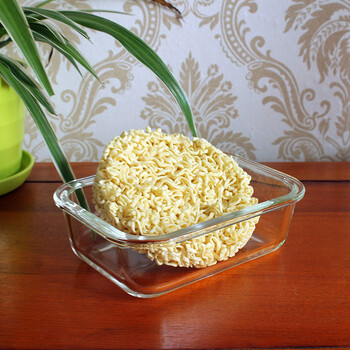 
                                        韩式ICOOK耐热玻璃饭盒冰箱微波炉烤箱可用保鲜盒便当碗两件套带保温包套装IK060 透明盖套装                
