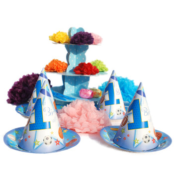 
                                        孩派HighParty生日派对用品/生日聚会用品/儿童生日用品/一岁全明星6人基本装                