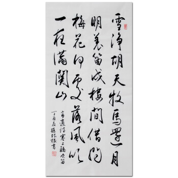 孙银根作品《高适塞上听吹笛》著名书法家 省书协会员