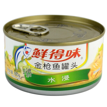 【京东超市】泰国进口食品 鲜得味金枪鱼方便速食罐头 水浸180g