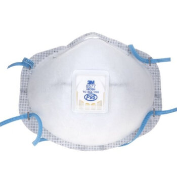3M 8577呼吸阀活性炭口罩 防装修甲醛异味 有机气体 防尘PM2.5雾霾P95级 10个整盒
