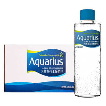 正广和 Aquarius 天然苏打水保护区 苏打水350ml*24瓶 整箱