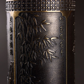 
                                        苗苗红 梅兰竹菊 保温杯 宜兴紫砂内胆 养生茶杯 茶隔茶漏 水杯 YXZ Y 250ml 青铜色                