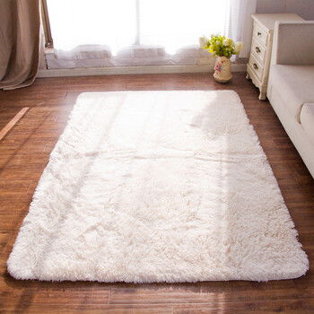 现代简约风格丝毛地毯 大尺寸客厅茶几地毯卧