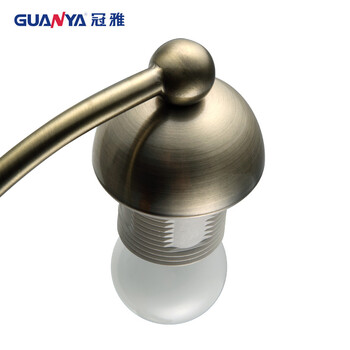 冠雅欧式田园台灯 书房阅读学习床头卧室装饰台灯MT-708K 配白炽灯泡 黄光 按钮开关