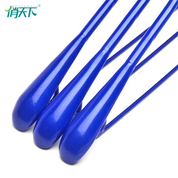 俏天下 浸塑衣裤架 防滑无痕衣架 防皱晾晒衣挂衣服挂1支装WL142颜色随机 24只