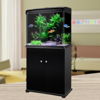 西龙鱼缸水族箱超白玻璃创意大中型带底柜家用客厅金鱼缸桌面小型鱼缸