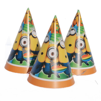 
                                        孩派HighParty生日派对用品//生日帽子//生日装扮//小黄人圆锥帽1个                