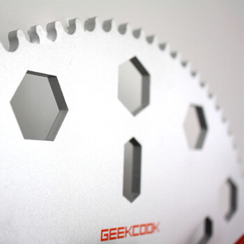 GeekCook钟国创意 齿轮个性客厅挂钟 现代田园家居钟表