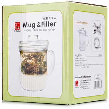 一屋窑400ml耐热玻璃天籁办公茶杯FH-361M