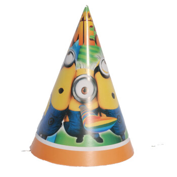 
                                        孩派HighParty生日派对用品//生日帽子//生日装扮//小黄人圆锥帽1个                