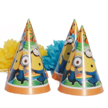 
                                        孩派HighParty生日派对用品//生日帽子//生日装扮//小黄人圆锥帽1个                