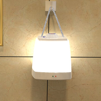 银之优品 LED手提台灯 创意插充电小夜灯 节能装饰墙挂式调开关定时卧室床头灯 H238 底座充电+定时调光款 黄光