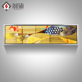 时黛 现代简约装饰画 餐厅挂画 有框画客厅沙发背景墙画卧室壁画 琵琶之音SD085 6折 简约银框A款152*42