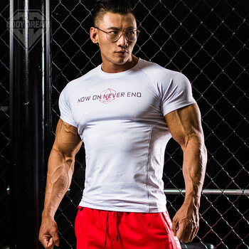 BODYDREAM鹿晨辉同款健身衣运动短袖训练