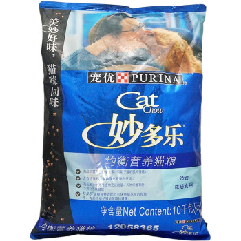 【京东超市】妙多乐 宠物成猫 均衡营养猫粮 10kg