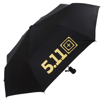 
                                        跃高 511三折雨伞雨伞防紫外线伞 A-0111 金胶内里  咖色                