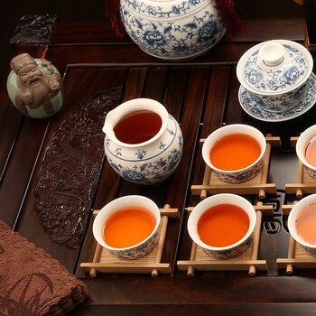 
                                        束氏 龙凤呈祥富贵牡丹茶具套装整套茶具 002165                