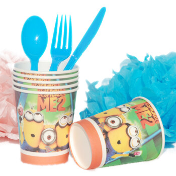 孩派Disney/生日聚会用品/生日派对用品/小黄人杯子6个