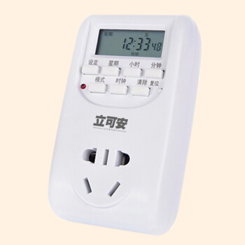 立可安 智能插座 家用节能定时开关插排 定时器 定时插座 厨房 定时开关插座 AL-06