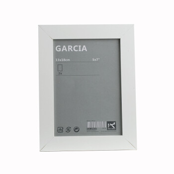 
                                        代字行 家居 GARCIA加西亚相框架6寸7寸8寸10寸12寸16寸 创意照片墙/摆台 白色 6寸10x15cm                
