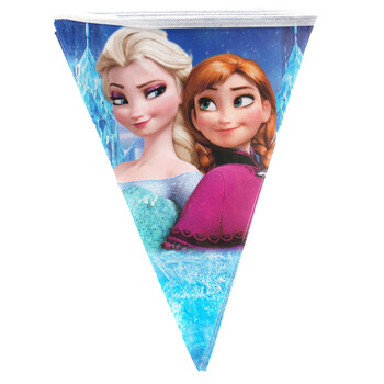 
                                        孩派 迪士尼Disney 生日派对 生日用品冰雪奇缘彩旗 三角旗12面                