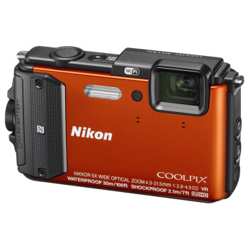尼康（Nikon）COOLPIX AW130s 数码相机 橙色