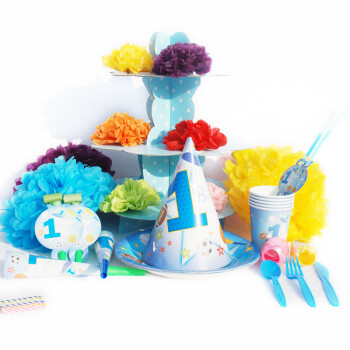 
                                        孩派HighParty生日派对用品/生日聚会用品/儿童生日用品/一岁全明星6人基本装                