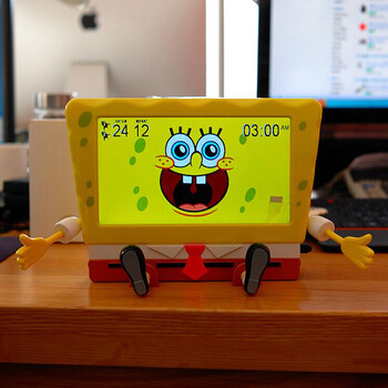 
                                        奥家 海绵宝宝SpongeBob多功能数码相框/日历/时钟 可爱卡通数码电子相框 时尚摆件                