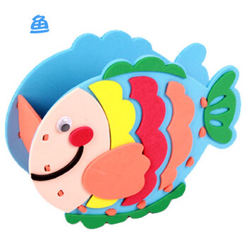 幼儿园鱼剪贴画-作材料3d立体粘贴画玩具鱼-幼儿园贴画手工制作 幼儿园鱼剪贴画-作材料3d立体粘贴画玩具鱼-幼儿园贴画手工制作