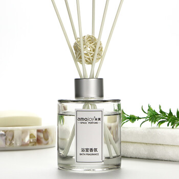 
                                        amojoy 无火香薰精油套装 厕所除臭熏香 室内房间香水藤条挥发香薰瓶 玫瑰 100ml                