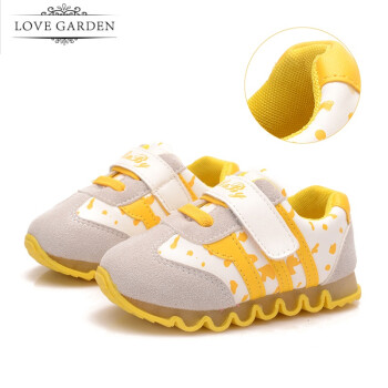 爱儿园 秋季宝宝鞋软底婴儿学步鞋男童女童鞋