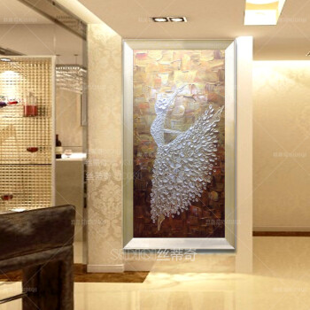 
                                        丝蒂奇SIDIQI玄关手绘欧式油画抽象挂画现代家居走廊壁炉时尚装饰有框画竖版酒店壁画芭蕾舞 欧式香槟外框 宽70*高130                