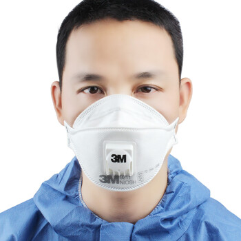 3m 9211 防护口罩n95呼吸阀防雾霾pm2.5口罩 可折叠头
