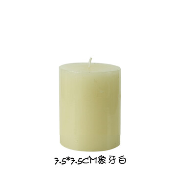 柔软时光   香熏婚礼无烟蜡烛 经典薰香圆柱蜡 浪漫情人节礼物 7.5*7.5cm(GT14GP02)