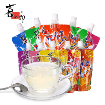 喜之郎 cici果汁果冻爽150g*8袋儿童吸吸果冻添加椰果粒 cici青苹果味