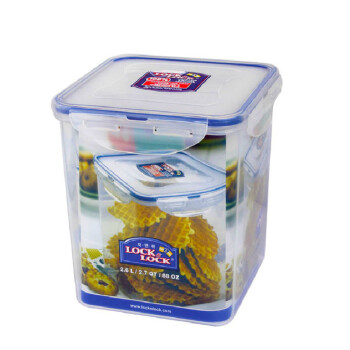 
                                        乐扣乐扣（LOCK&LOCK） 塑料保鲜盒HPL822B便当盒立式储物盒2.6L 食品盒                