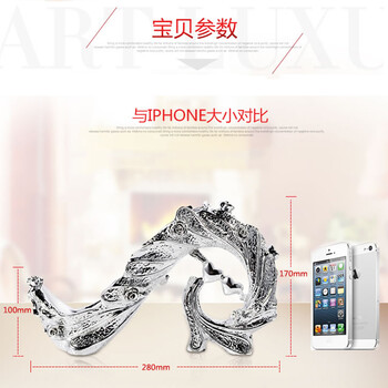 
                                        上善好（THE.GOOD） 客厅酒柜摆件工艺品 欧式玄关红酒架 电视柜创意家居装饰品摆设 JJ 幸福银色款 心形酒架 长约28cm                