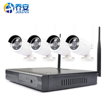 乔安无线监控套装 高清监控摄像头自带wifi硬盘