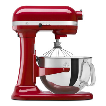 美国原装KitchenAid  多功能自动家用 厨师机 搅拌机 料理机 研磨机 和面机 升降式pro600 6QT红色(美国直邮)