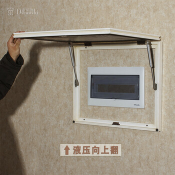 帝诺饰 欧式装饰字画 遮挡箱 电表箱 电箱移动装饰画 推拉式装饰立体浮雕画电闸电开关壁挂画 百合仿古白 长70*高50厘米 液压